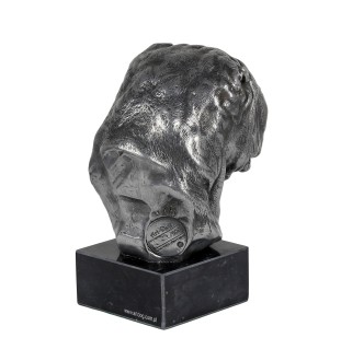 Shar Pei figurki srebrne na kamieniu Art-Dog